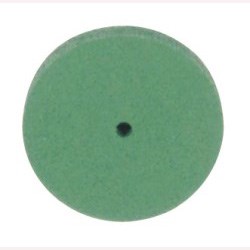 Резинка д/золота  зеленая   диск 22х3 мм  AU-R22m
