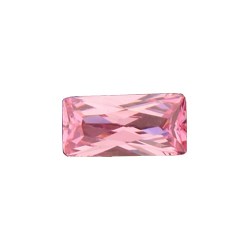 Розовый кубик циркония багет принц. - Signity  5х2,5  - фото 18911