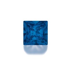 Темно-синяя шпинель квадрат принц. - 2,5х2,5 Signity - фото 19515