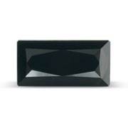 Черный кубик циркония багет - Signity 6х3  - фото 20417
