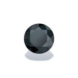 Черный кубик циркония круглый - 1,75 Signity - фото 20425
