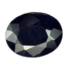 Черный кубик циркония овал  - 7х5 - фото 20445