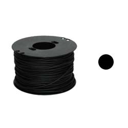 Шнурок каучук Ф 1,5 мм черный - фото 20745