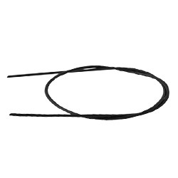 Шнурок кожаный 75 см. Ф 4,0мм, черный - фото 20774