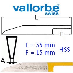 Штихель VALLORBE  SMALL    Flach        LOM-0401- 4        HSS - фото 20888