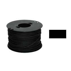 Шнурок каучук прямоугольный черный  4х2мм 
