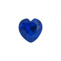 Синяя шпинель сердце 7х7 - фото 19235