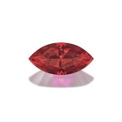 Красный корунд гранат маркиз -  6х3  - фото 10533