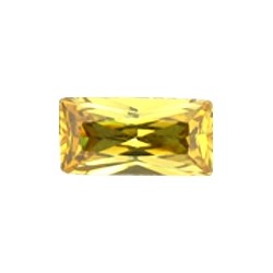 Золотисто-желтый кубик циркония багет - 10,0х5,0 мм - фото 15077