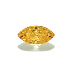 Золотисто-желтый кубик циркония маркиз - 7,0х3,5 мм Signity - фото 15110