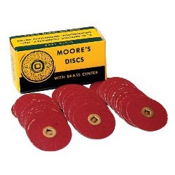 Шкурка абразивн. д/БМ 22 мм (к-т 50 шт.) 10.01076/В Р80 Coarse Moores "бордо" - фото 20546