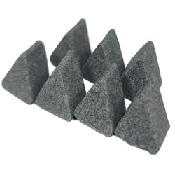 Наполнитель для галтовки   RIC/F  10/10 S керамика, трехгранная призма, наклонный срез, обдирка - фото 25369