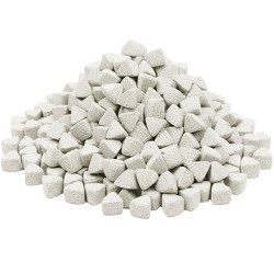 Наполнитель для галтовки OTEC DBS 6/6 V3600 керамика призма серая очень грубая - фото 26967