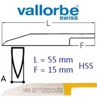 Штихель VALLORBE  SMALL   Spitz          LOM-0403- 2    HSS