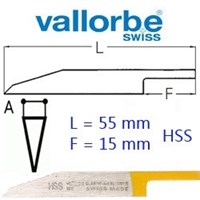 Штихель VALLORBE  SMALL  Messer      LOM-0406- 20 HSS