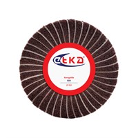 Щетка сатино-лепестковая коричневая    Ф100х10х8, 3х2 P240 ETKA