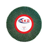 Щетка сатино-лепестковая зеленая    Ф100х7х8, 1х1 Р240 ETKA