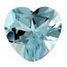 Аквамарин  шпинель сердце - 6,0х6,0 мм - фото 12380