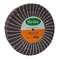 Щетка сатино-лепестковая коричневая  Ф100х30х8, 3х2 Р240 S0-TEC - фото 21130
